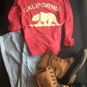 Pink California sweater from Rue 21